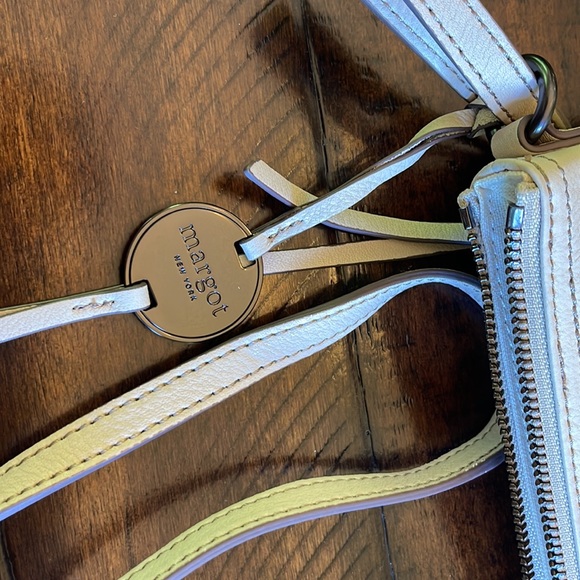 NWOT Margot Nude Pink Leather Crossbody Bag - Picture 7 of 10